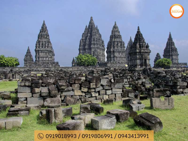 Đền Prambanan kiến trúc Hindu giáo trên đảo Java - Du lịch 360Go